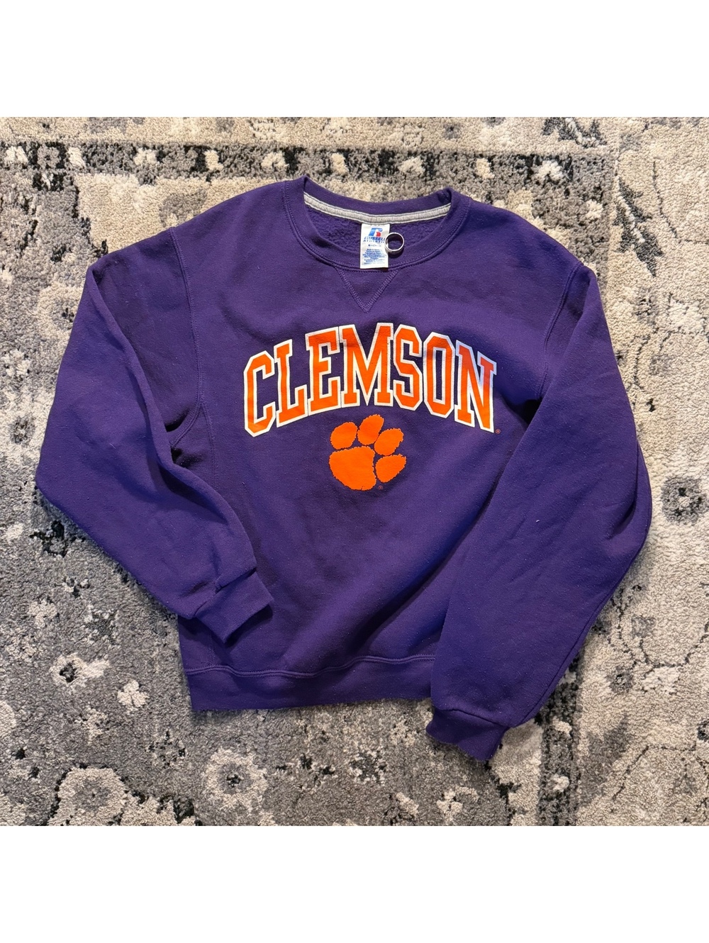 Clemson Tigers College Crewneck Sweater Size Small Y2KRussel